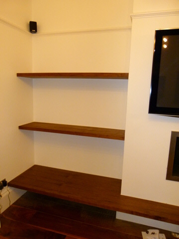 Upminster Walnut shelving
